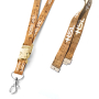 Kork-Lanyard mit Sicherheitsverschluss und abnehmbarem Clip