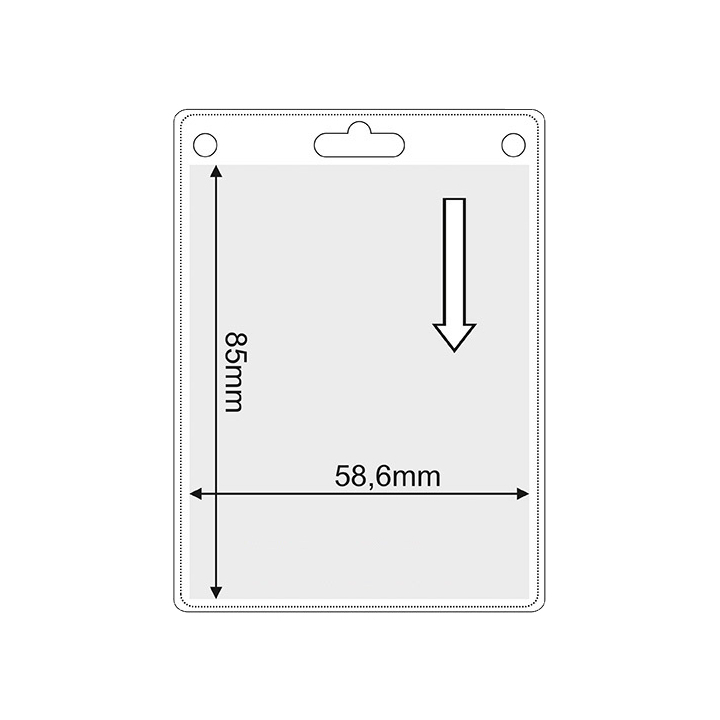 vertikaler flexibler Kartenhalter